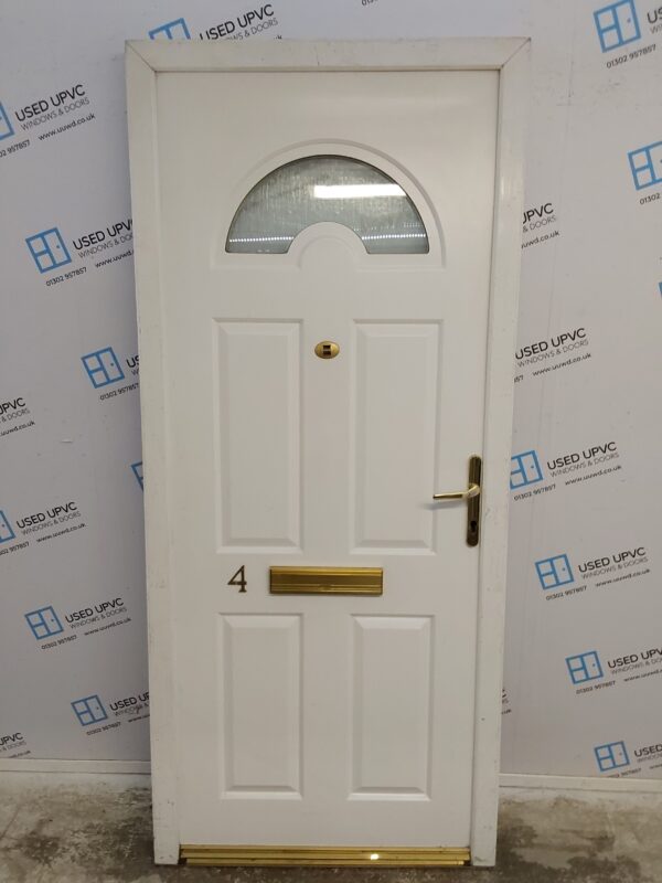 Used White Upvc Front Door 940mm x 2125mm 0228
