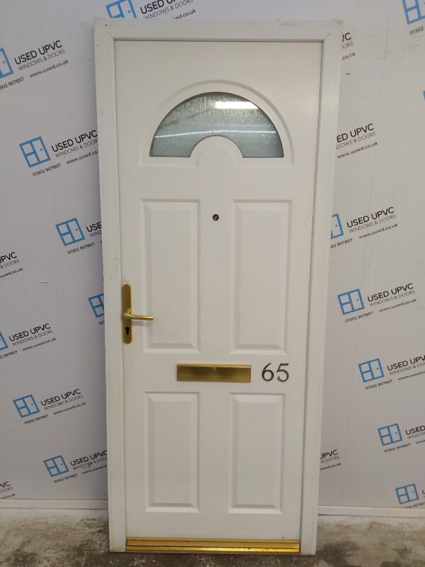 Used White Upvc Front Door 870mm x 2095mm 0732