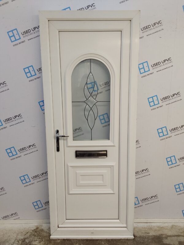 Used White Upvc Front Door 835mm x 2120mm 0101