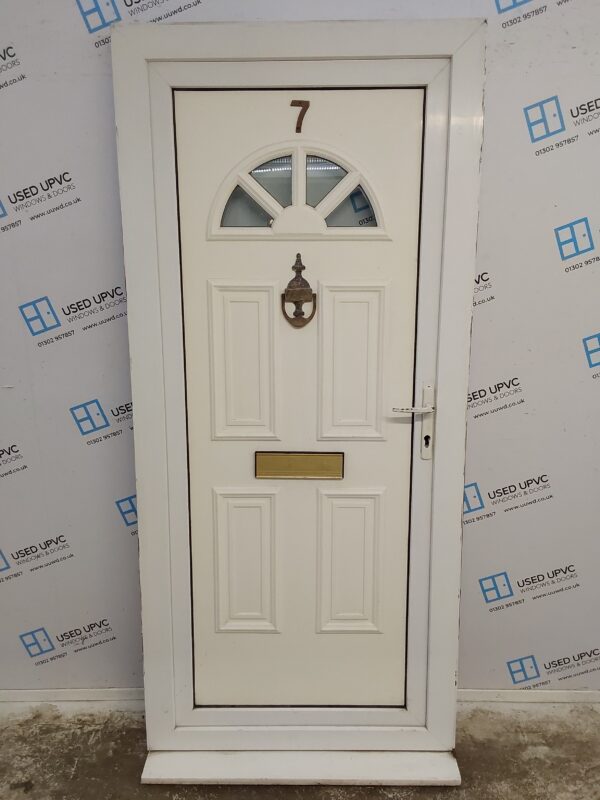 Used White Upvc Front Door 935mm x 2070mm 0828