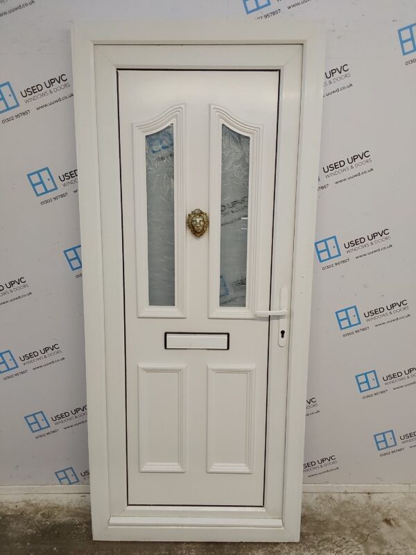 Used White Upvc Front Door 885mm x 2060mm 0755