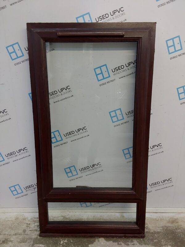 Used Rosewood Upvc Window 785mm x 1495mm C5010