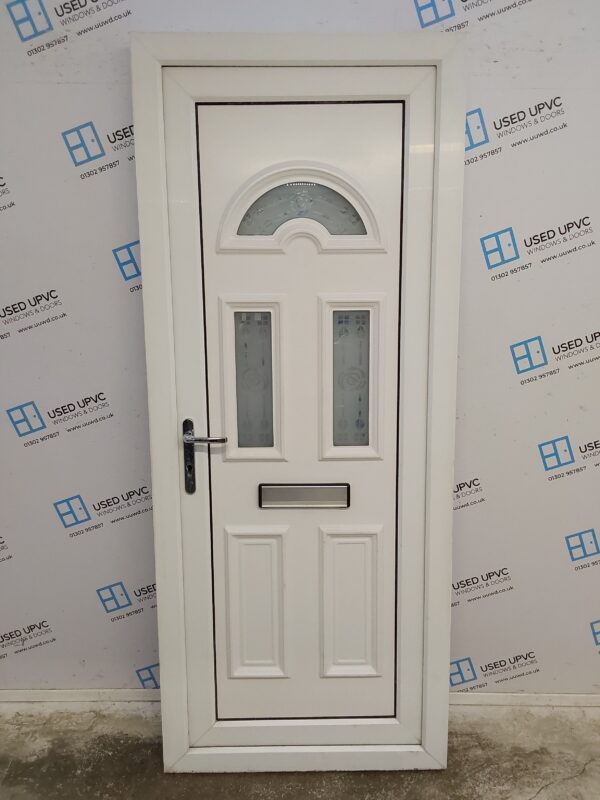 Used White Upvc Front Door 850mm x 2070mm 0441