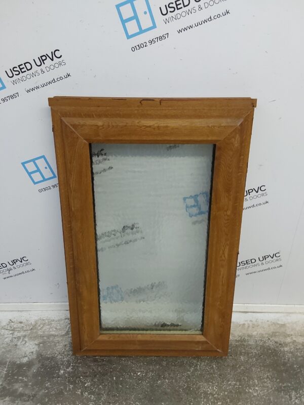 Used Oak Upvc Window 615mm x 985mm (Reduce To 960mm) C2B073