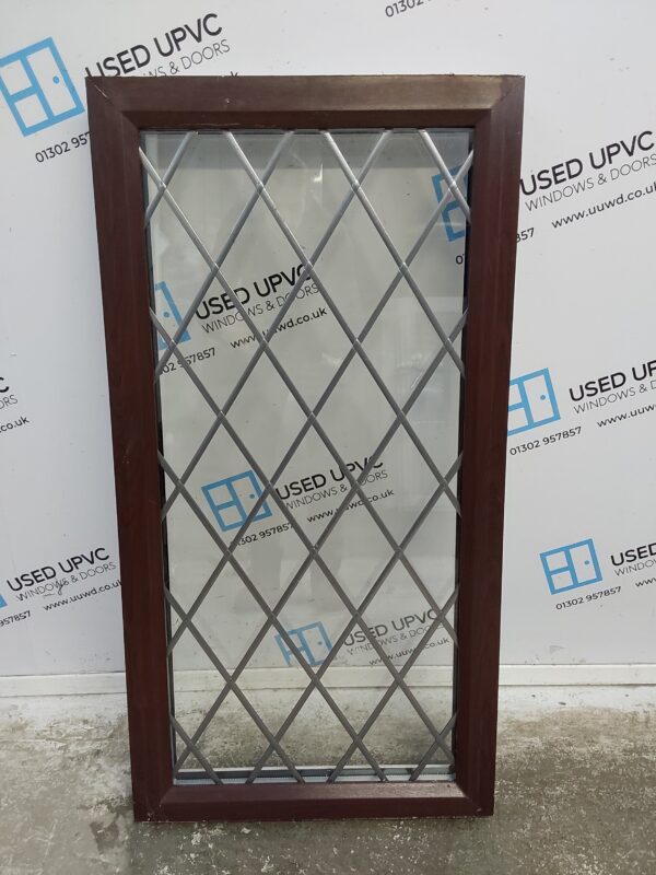 Used Rosewood Upvc Window 540mm x 1040mm USW053