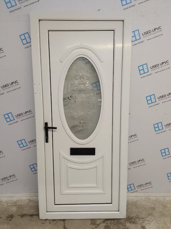 Used White Upvc Front Door 915mm x 2045mm 0613