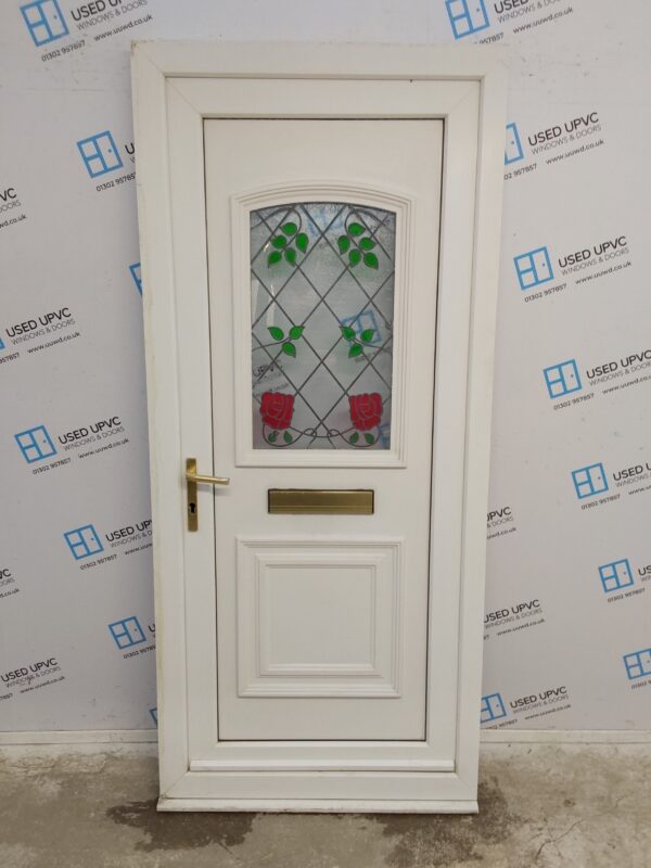 Used White Upvc Front Door 920mm x 2070mm 0456