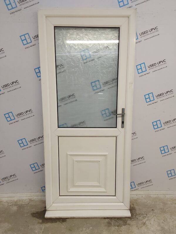 Used White Upvc Back Door 910mm x 2070mm 0430