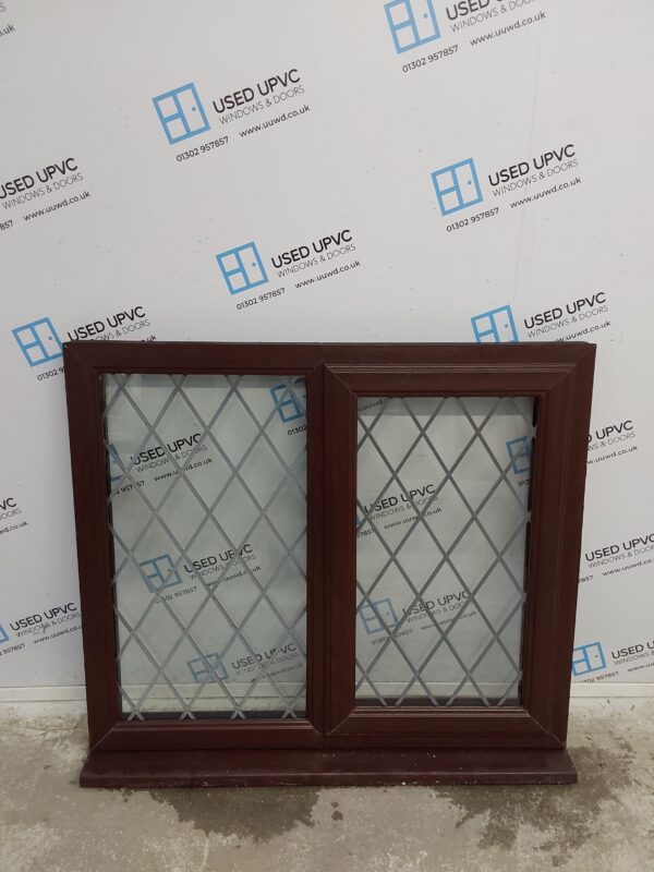 Used Rosewood Upvc Window 1190mm x 1040mm LW0130