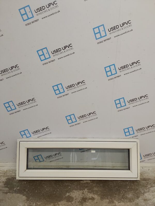 Used White Upvc Window 1200mm x 395mm W0069