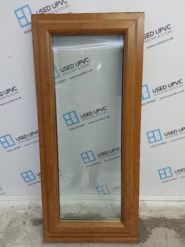 Used Oak Upvc Window 600mm x 1350mm W0474