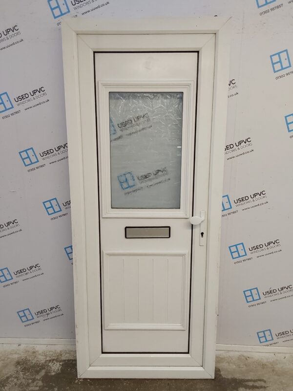 Used White Upvc Front Door 840mm x 2040mm 0183