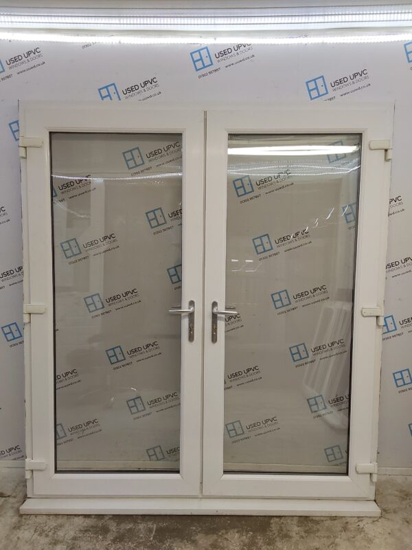 Used White Upvc French Doors 1850mm x 2080mm EA6