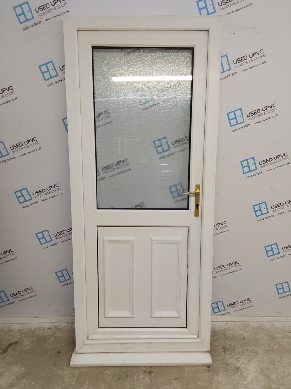 Used White Upvc Back Door 895mm x 2105mm 0690