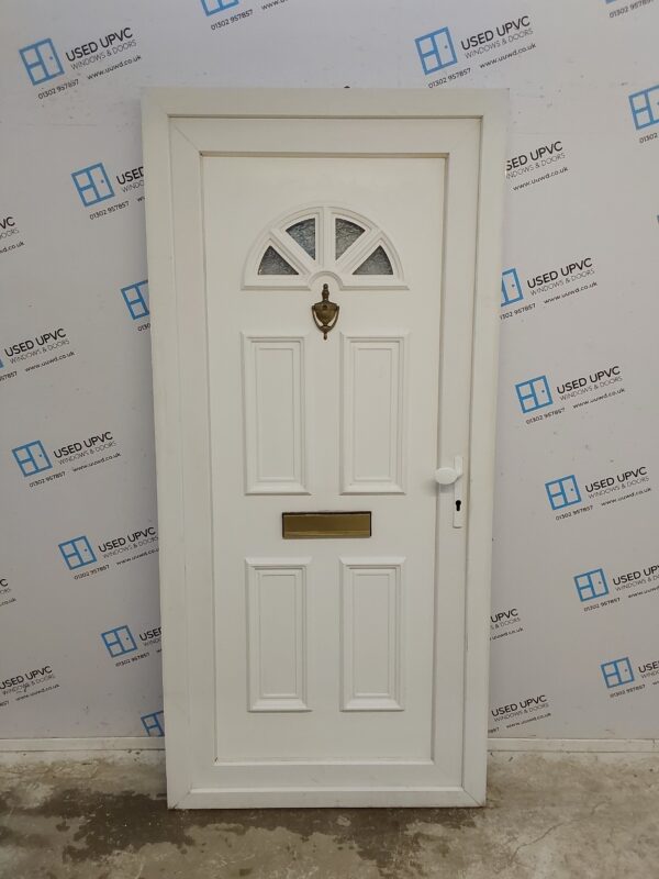 Used White Upvc Front Door 960mm x 2045mm 0100