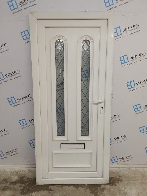 Used White Upvc Front Door 920mm x 2045mm 0014