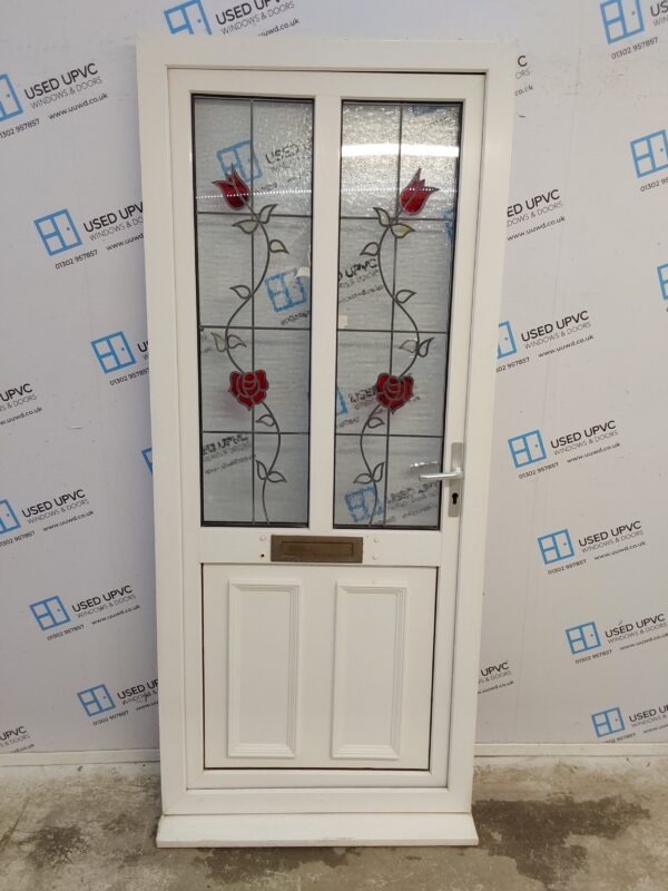 Used White Upvc Front Door 890mm x 2085mm C7D027