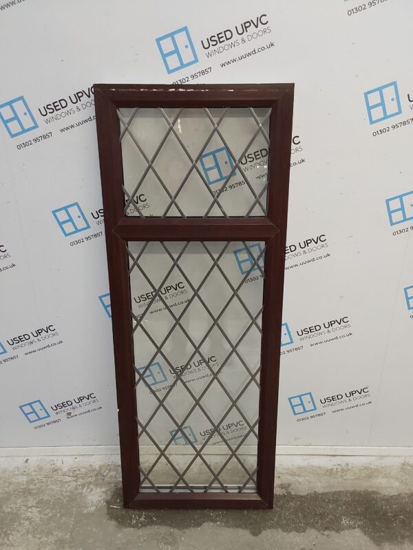 Used Rosewood Upvc Window 540mm x 1425mm C4W095