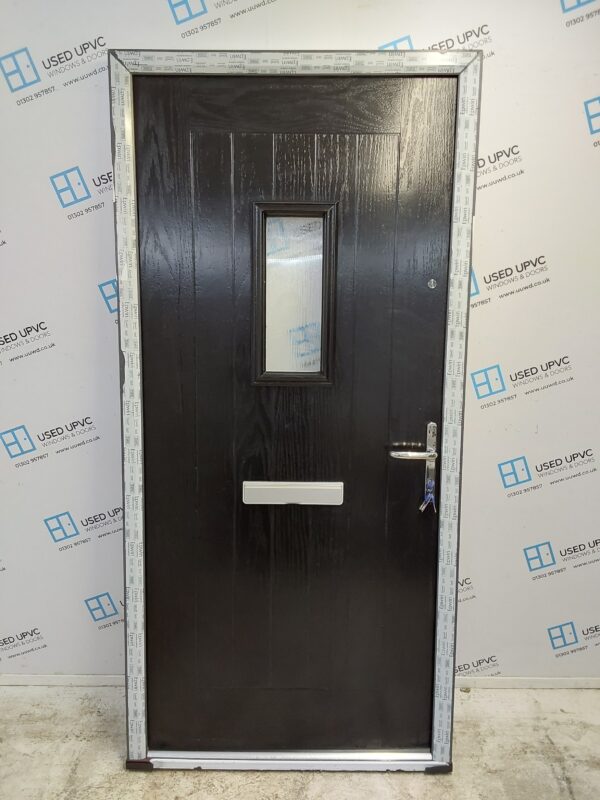 Brand New Black Composite Front Door 1000mm x 2095mm ND44