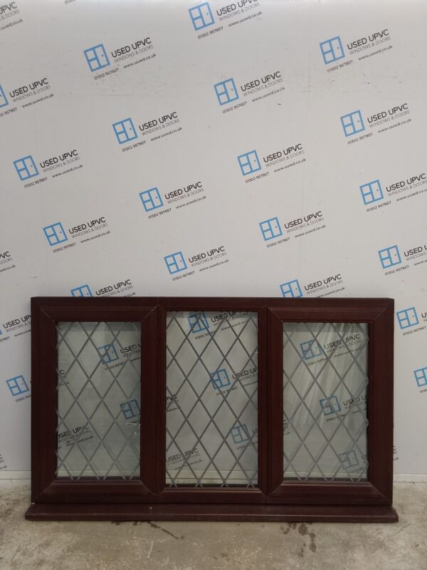 Used Rosewood Upvc Window 1760mm x 1035mm C3W032