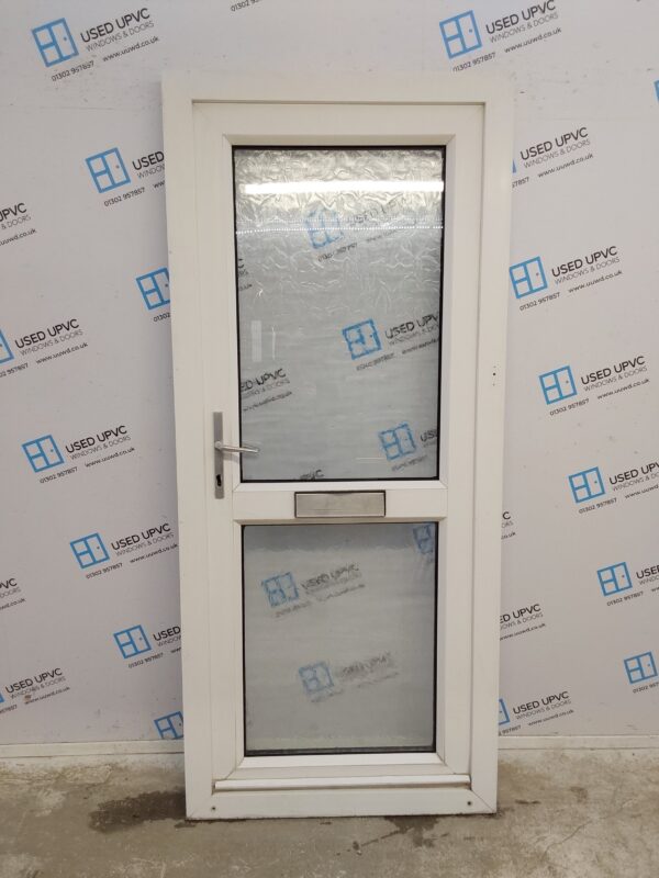 Used White Upvc Front Door 900mm x 2050mm 0749