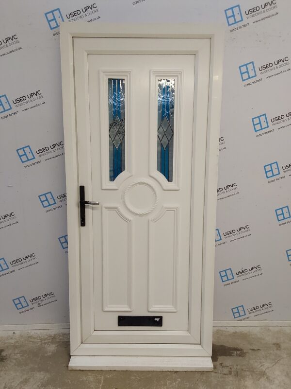 Used White Upvc Front Door 935mm x 2090mm 0693