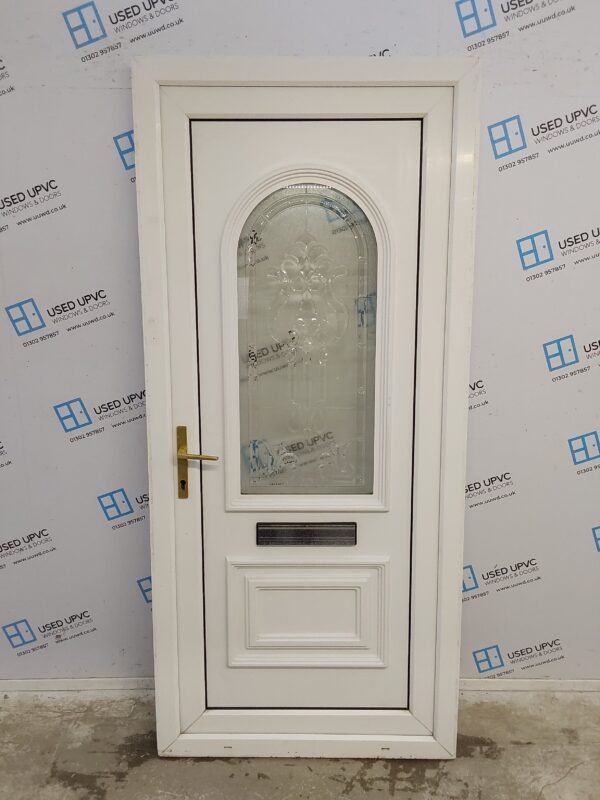 Used White Upvc Front Door 925mm x 2040mm 0691