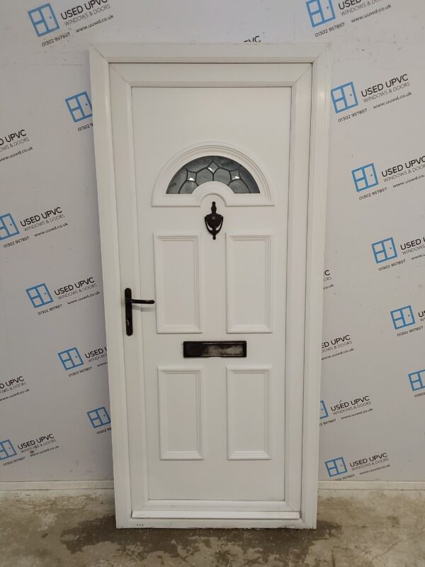 Used White Upvc Front Door 905mm x 2035mm 0625