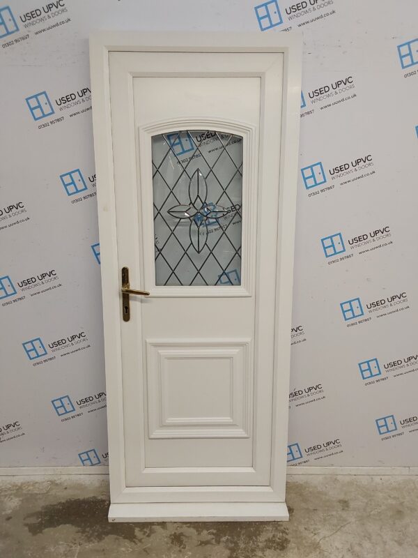 Used White Upvc Back Door 825mm x 2080mm 0622