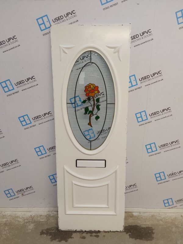 Used White Upvc Front Door Panel 614mm x 1804mm x 28mm UFDP0037