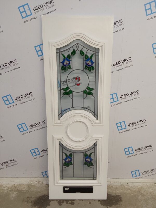 Used White Upvc Front Door Panel 605mm x 1786mm x 28mm UFDP0039