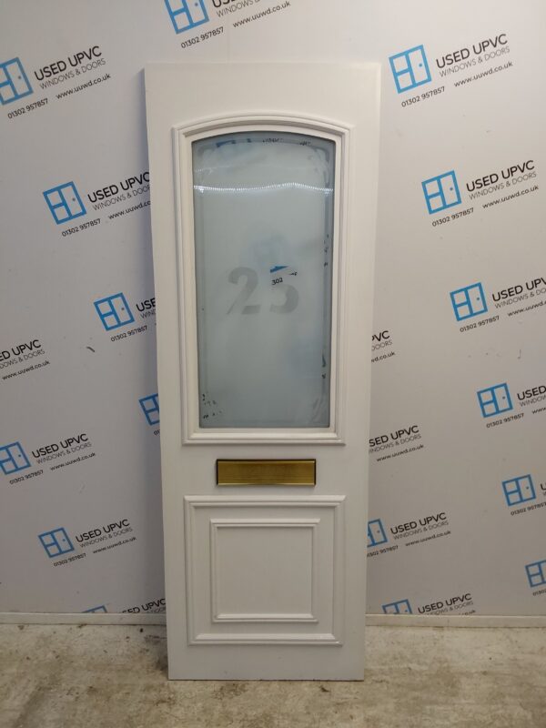 Used White Upvc Front Door Panel 612mm x 1789mm x 28mm UFDP0050