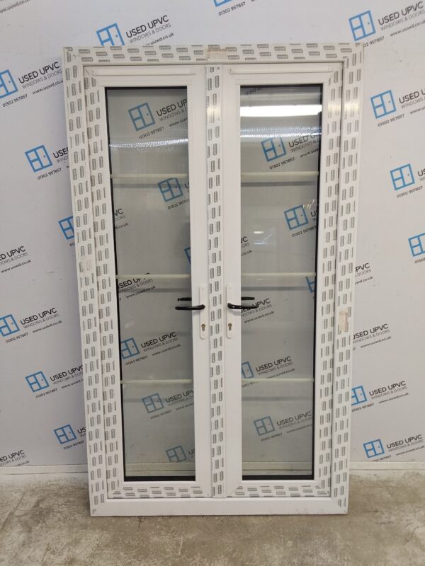 Brand New White Upvc French Doors (Triple Glazed Glass) 1210mm x 2070mm (Reduce To 1190mm) EA13 - Image 2