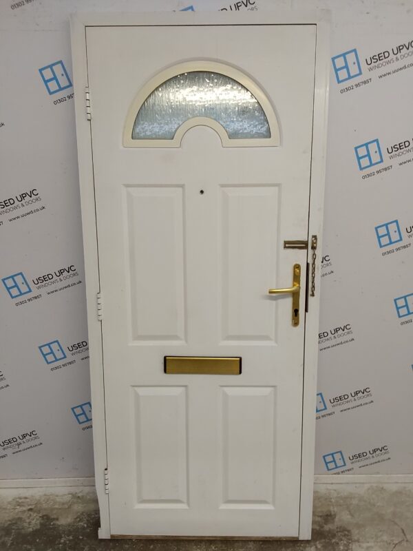 Used White Upvc Front Door 880mm x 2015mm 0356 - Image 2