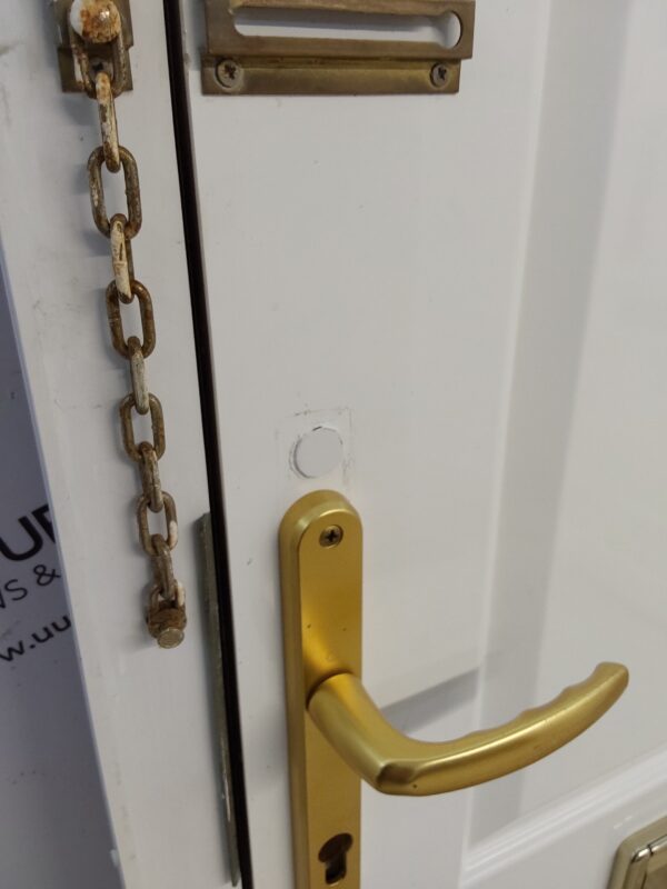 Used White Upvc Front Door 930mm x 2140mm (reduce to 2090mm) 0716 - Image 5