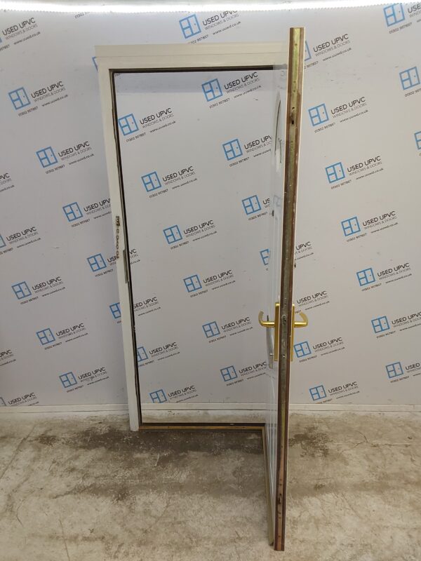 Used White Upvc Front Door 930mm x 2140mm (reduce to 2090mm) 0716 - Image 3