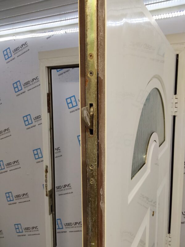 Used White Upvc Front Door 930mm x 2140mm (reduce to 2090mm) 0716 - Image 7