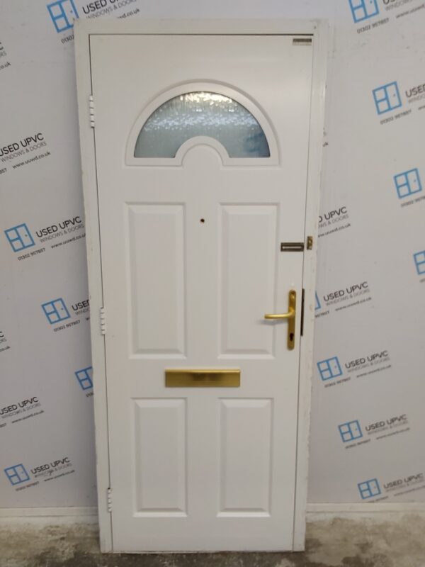 Used White Upvc Front Door 870mm x 2095mm 0732 - Image 2