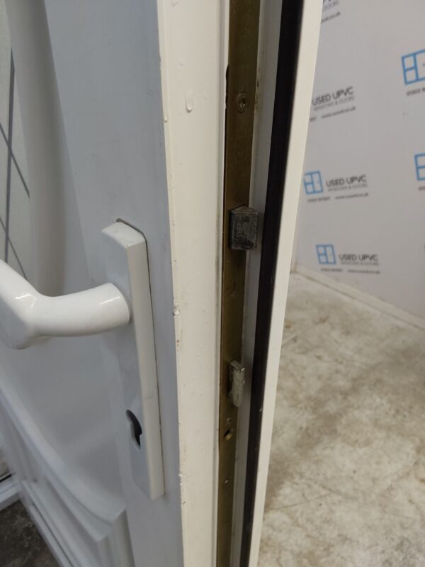 Used White Upvc Back Door 850mm x 2005mm 0447 - Image 5