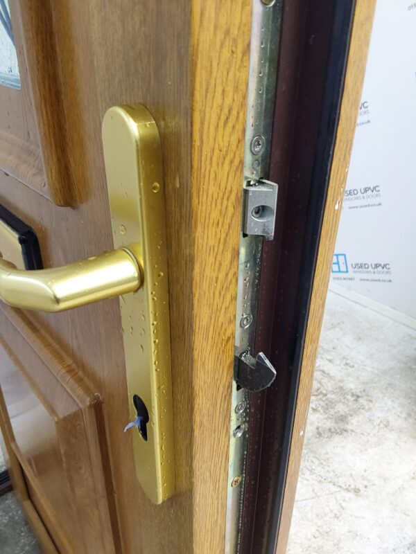 Used Oak Upvc Front Door 865mm x 2055mm 0015 - Image 8