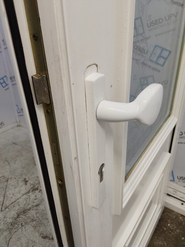 Used White Upvc Back Door 855mm x 1955mm 0068 - Image 6