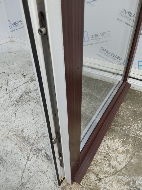 Used Woodgrain Upvc Back Door 890mm x 2060mm 0087 - Image 6