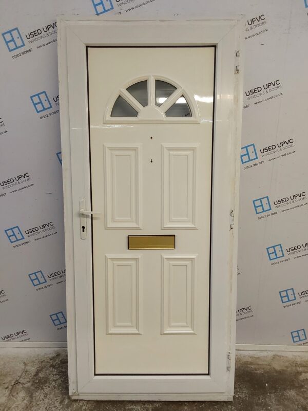 Used White Upvc Front Door 935mm x 2070mm 0828 - Image 2
