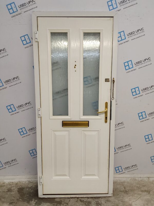 Used White Composite Front Door 890mm x 2080mm 0635 - Image 2