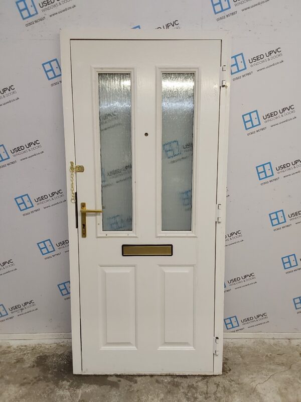 Used White Composite Front Door 925mm x 2020mm 0011 - Image 2