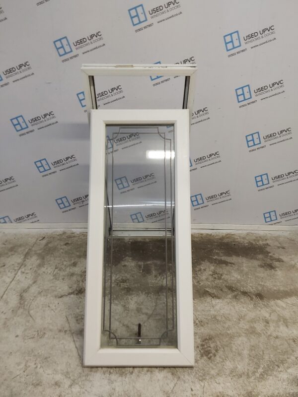 Used White Upvc Window 565mm x 1310mm C4B006 - Image 2