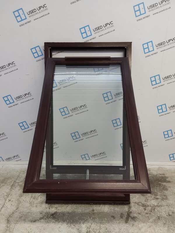 Used Rosewood Upvc Window 785mm x 1495mm C5010 - Image 4