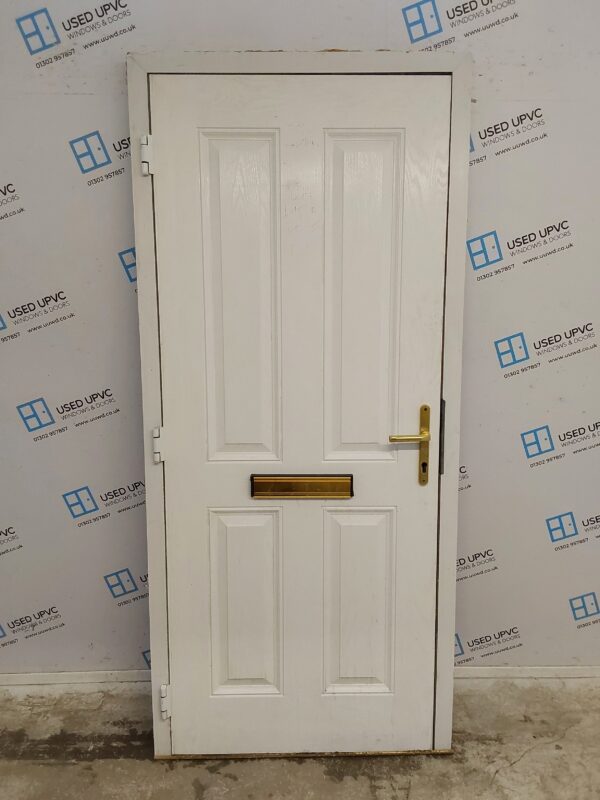 Used Dark Blue Composite Front Door 930mm x 2070mm 0423 - Image 2