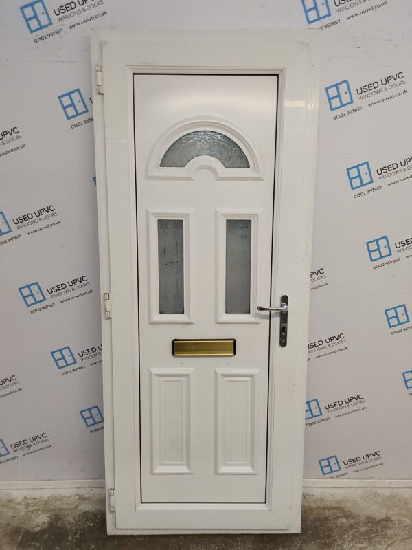 Used White Upvc Front Door 850mm x 2070mm 0441 - Image 2