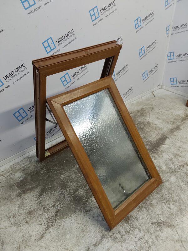 Used Oak Upvc Window 615mm x 985mm (Reduce To 960mm) C2B073 - Image 3